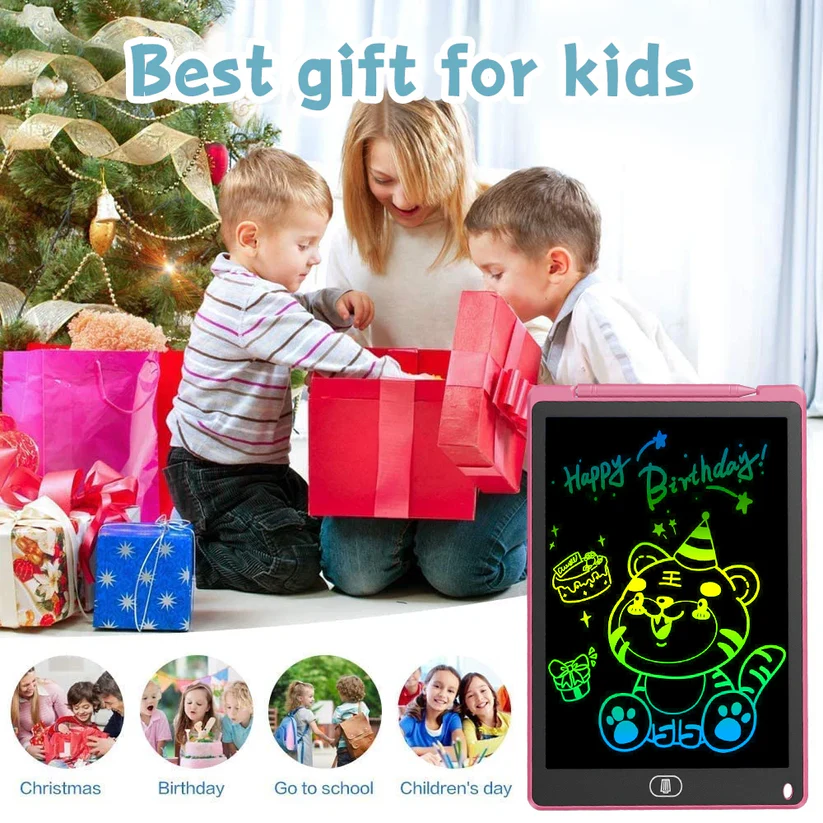 lcd writing table 8.5 Inches Single color LCD Writing Tablet For Kids Play, Education and Learning (random color ) buy online in Pakistan