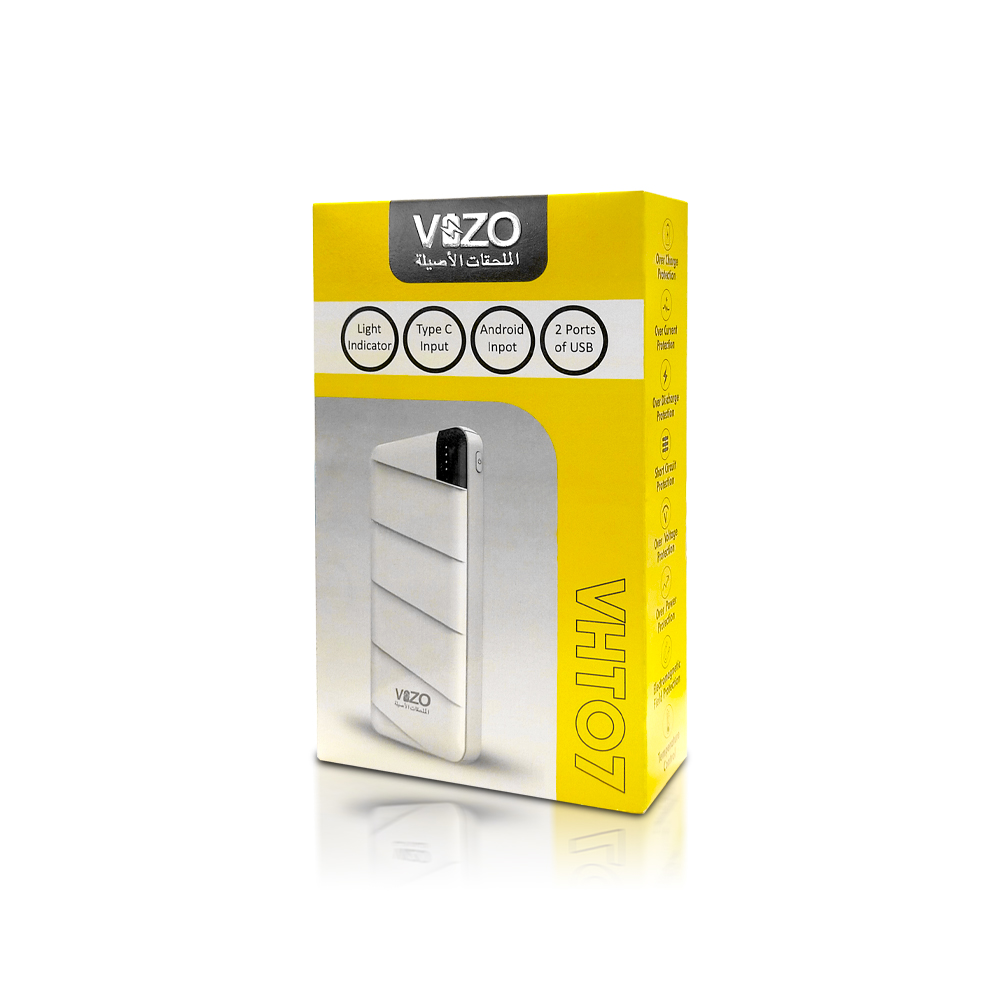 VHT-07 – 10,000mAh Full-Size Power Bank | Power Bank For Android - Power Bank For Mobile Phone - Vizo VHT-07 Power Bank buy online in Pakistan