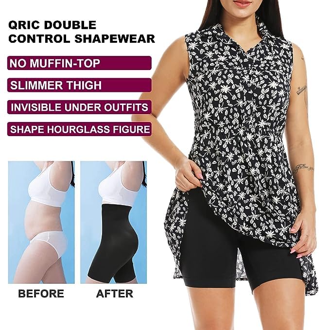 Women's High Waist Heavy-Shapewear | Tummy Control Tucker | Women’s Half Body Shaper, Waist Shape Wear |  Women Waist, Thigh, hips and Belly Slimmer Shape Wear view 3