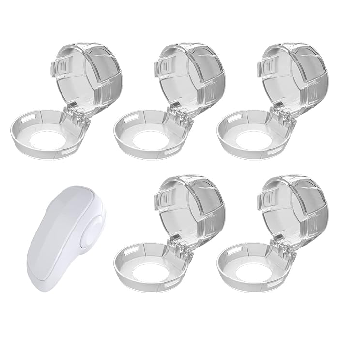 2 PC's stove knob lock Baby Safety Stove Gas Knob Covers & Childproof Oven Lock, Kitchen Safety Stove Locks for Babies & Toddlers view 3