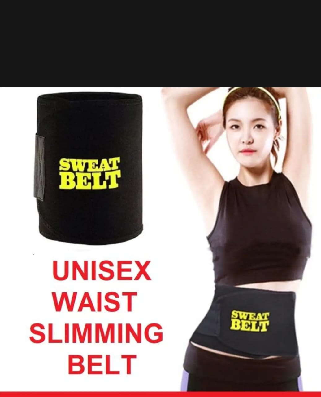 Professional Sweet sweat Belt for Weight Loss Slimming Trimming Waist Trainer Fitness Belt for men and women view 4