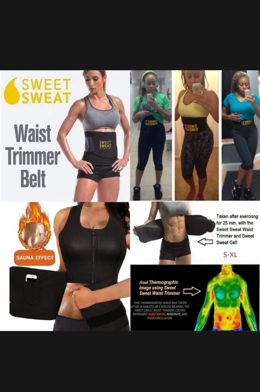 Professional Sweet sweat Belt for Weight Loss Slimming Trimming Waist Trainer Fitness Belt for men and women view 5