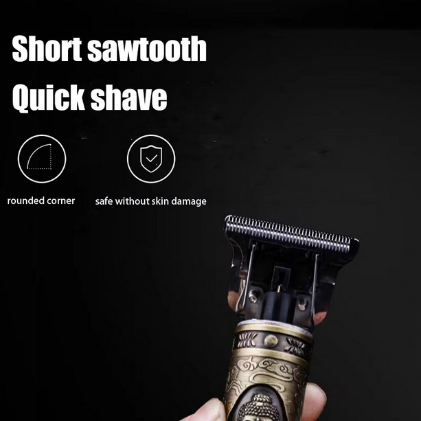 (plastic body) Vintage T9 Hair Trimmer Cordless Professional Hair Clippers Electric Trimmers For Men Metal head (random color) view 3