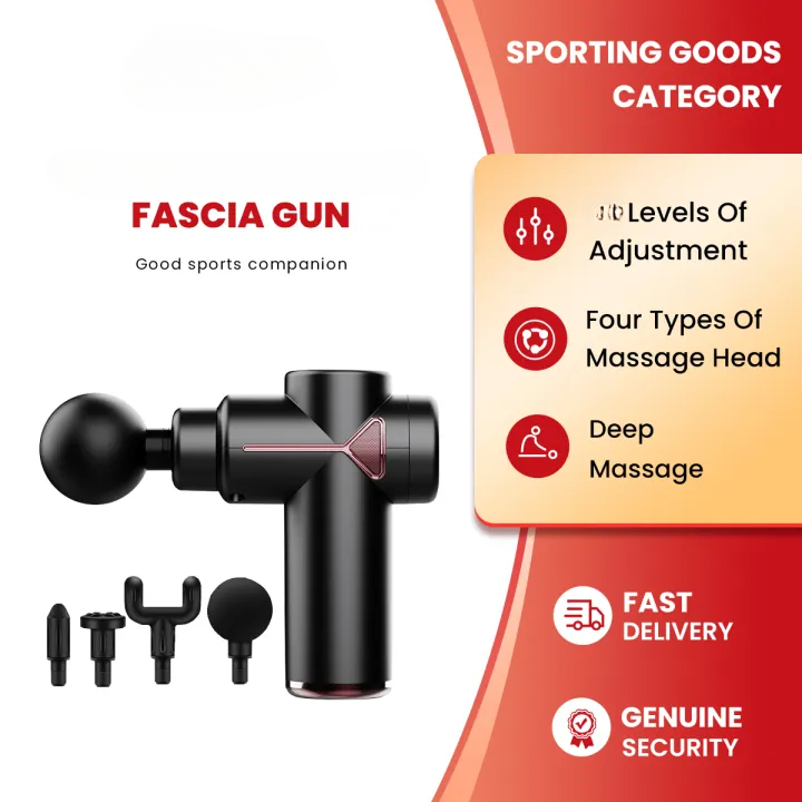 4 in 1 Multi-Function Vibration Massage Gun Professional Ultra Quiet Pain Relief Whole Body Massagers with 4 Heads and Different Level of Speeds (Random colors) view 3
