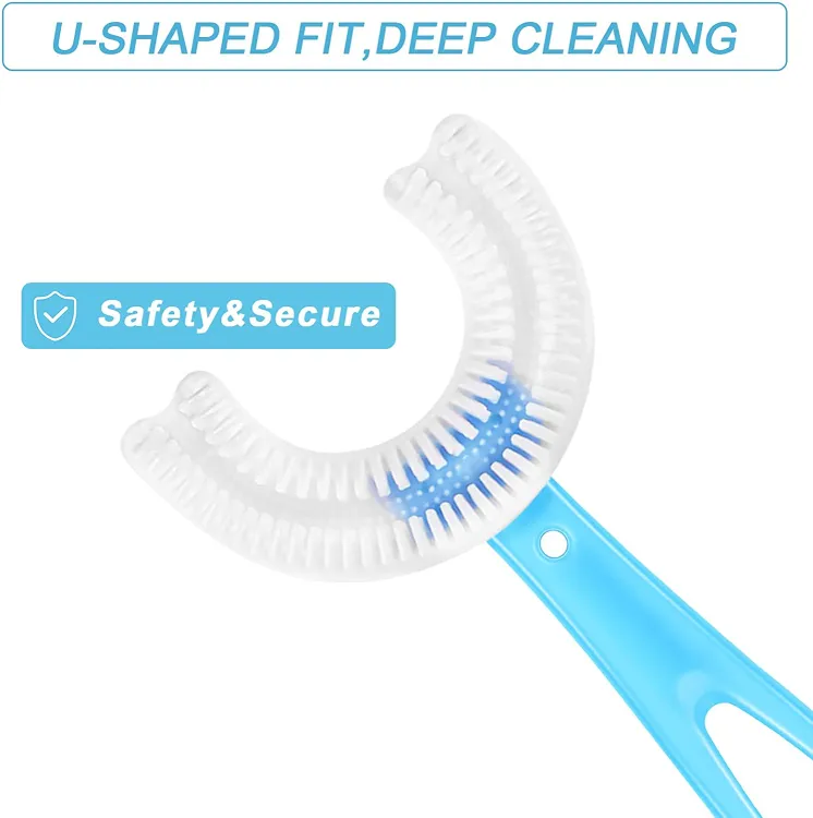 Big Size Baby Toothbrush Toddlers Teeth Cleaning Brush Kids U Shaped Toothbrush buy online in Pakistan