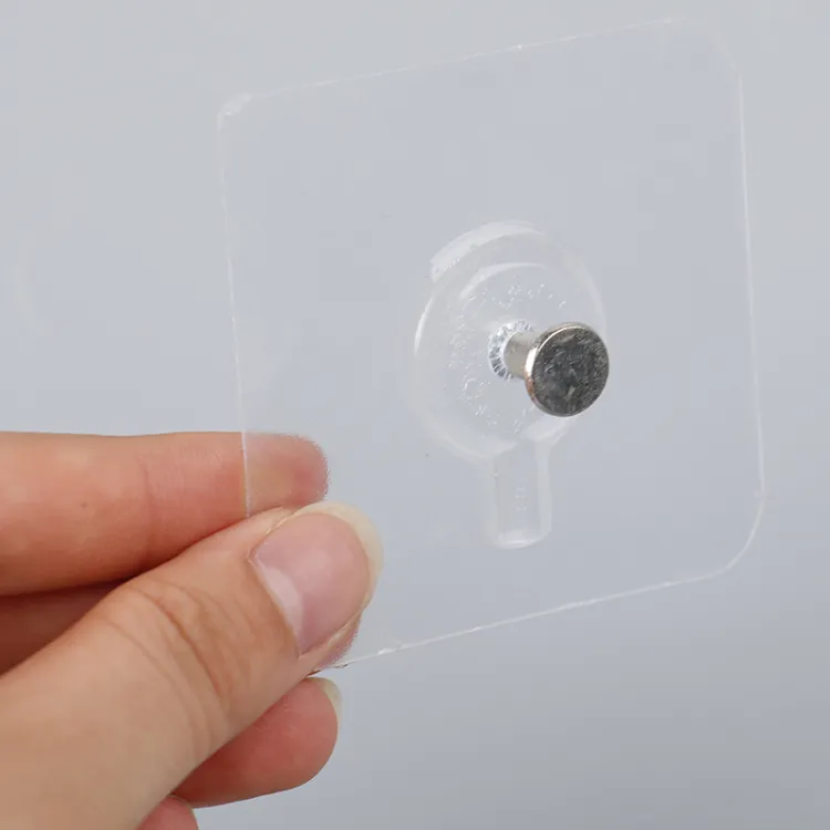 Pack Of 4 Adhesive Screw Sticker Hook Heavy Duty Stick on Door Nail Free Screw Non-Trace No Drilling Nail Self Waterproo...