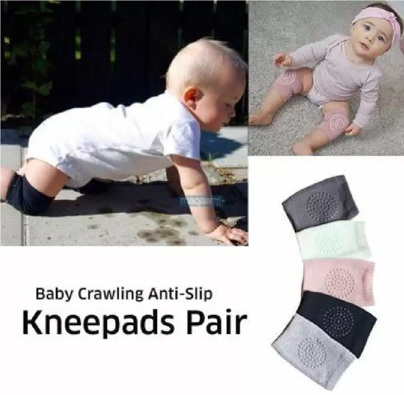 Knee Pads for baby | Adjustable Baby knee Protector Crawling Safety and elbow pads (Random Color) buy online in Pakistan