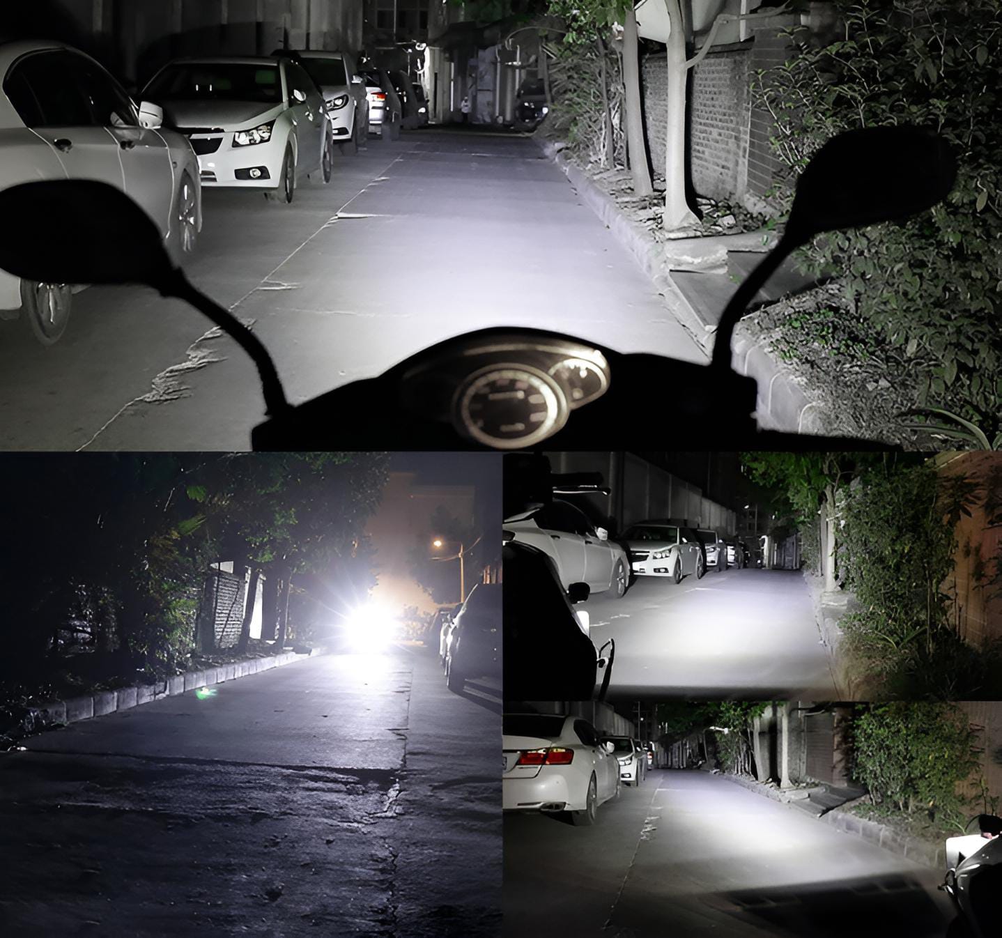 2PCS Work Lights 6 LED Motorcycle Headlight Spot Light Waterproof Super Bright Auxiliary Scooters Universal 12v Led Bar buy online in Pakistan