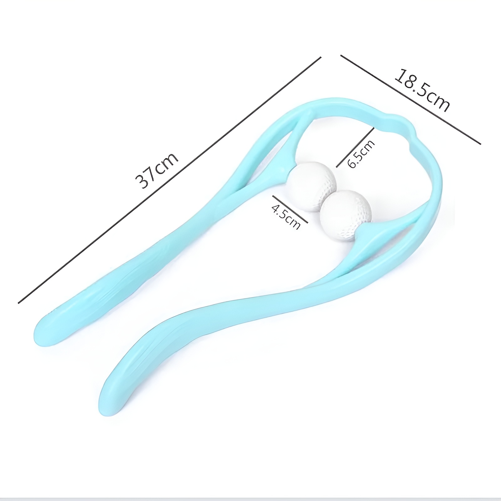 Manual Neck Massager For Cervical pain, deep Tissue | Handheld Massager Tool for Legs Waist Neck and Shoulder (Random color) view 3