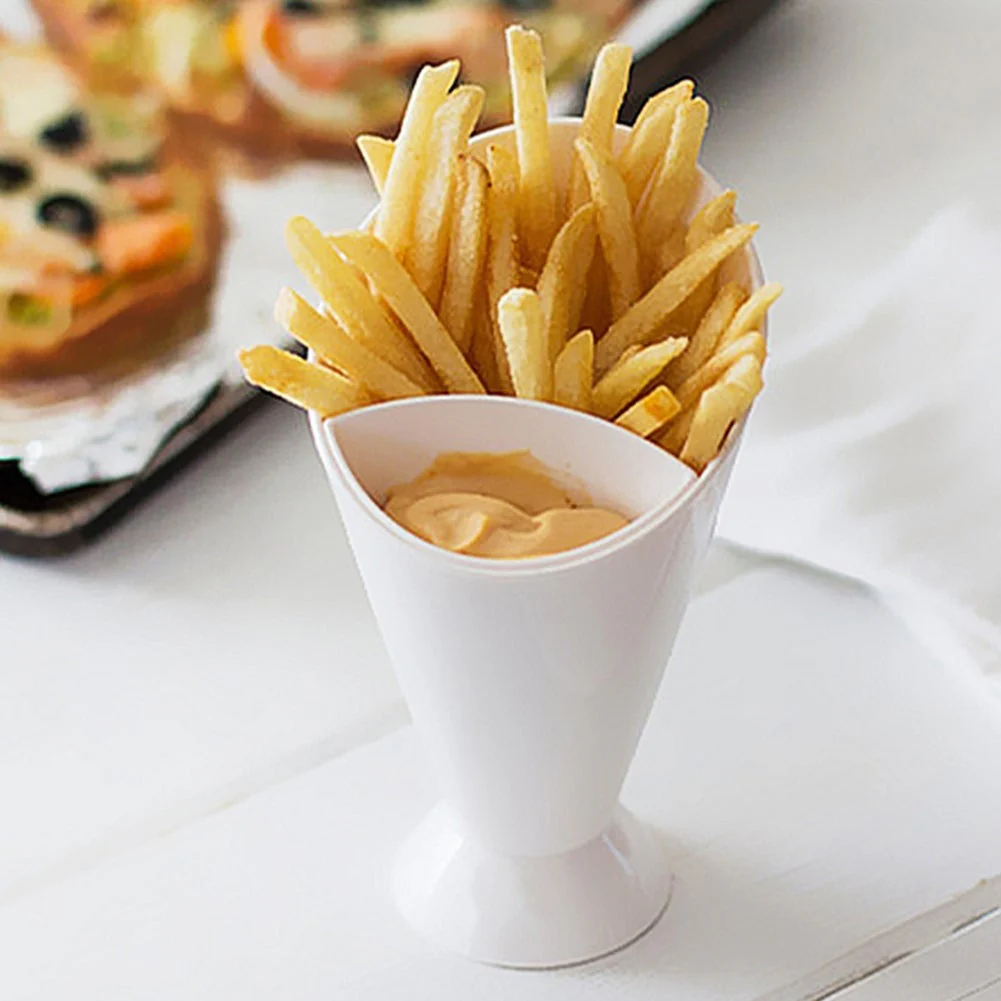 French Fries Cup potato Fries Holder with ketchup Holder for Sauce (Random Color ) buy online in Pakistan