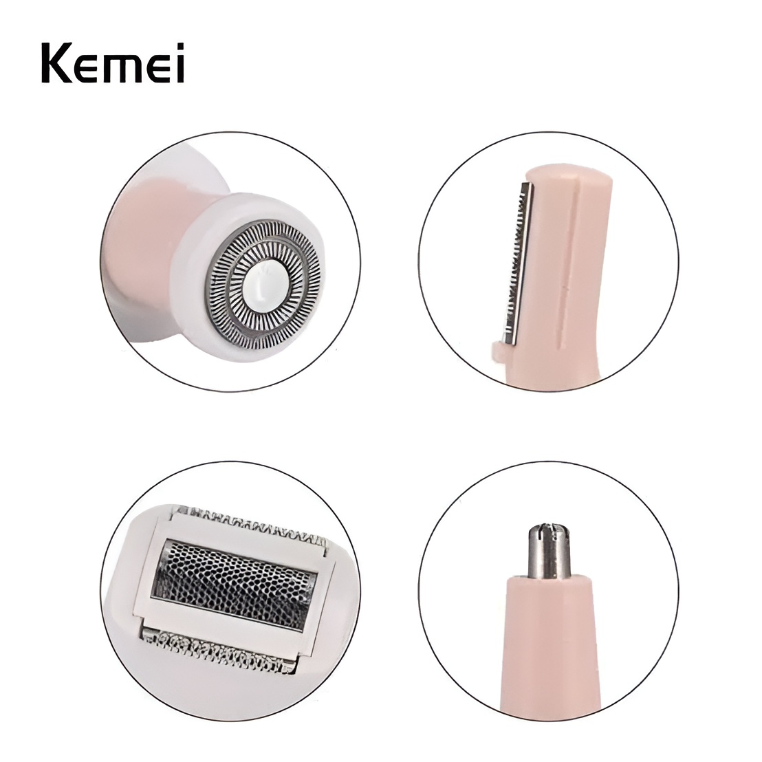Kemei 4 in 1 Rechargeable Hair Remover Shaver Ladies epilator - KM-3024 (Random color) buy online in Pakistan