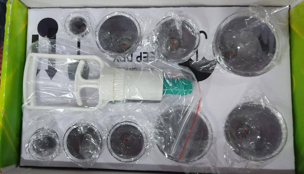 Hijama Special 10 in 1 Kit Imported Green Cupping Therapy Set with Accessories thumbnail 4