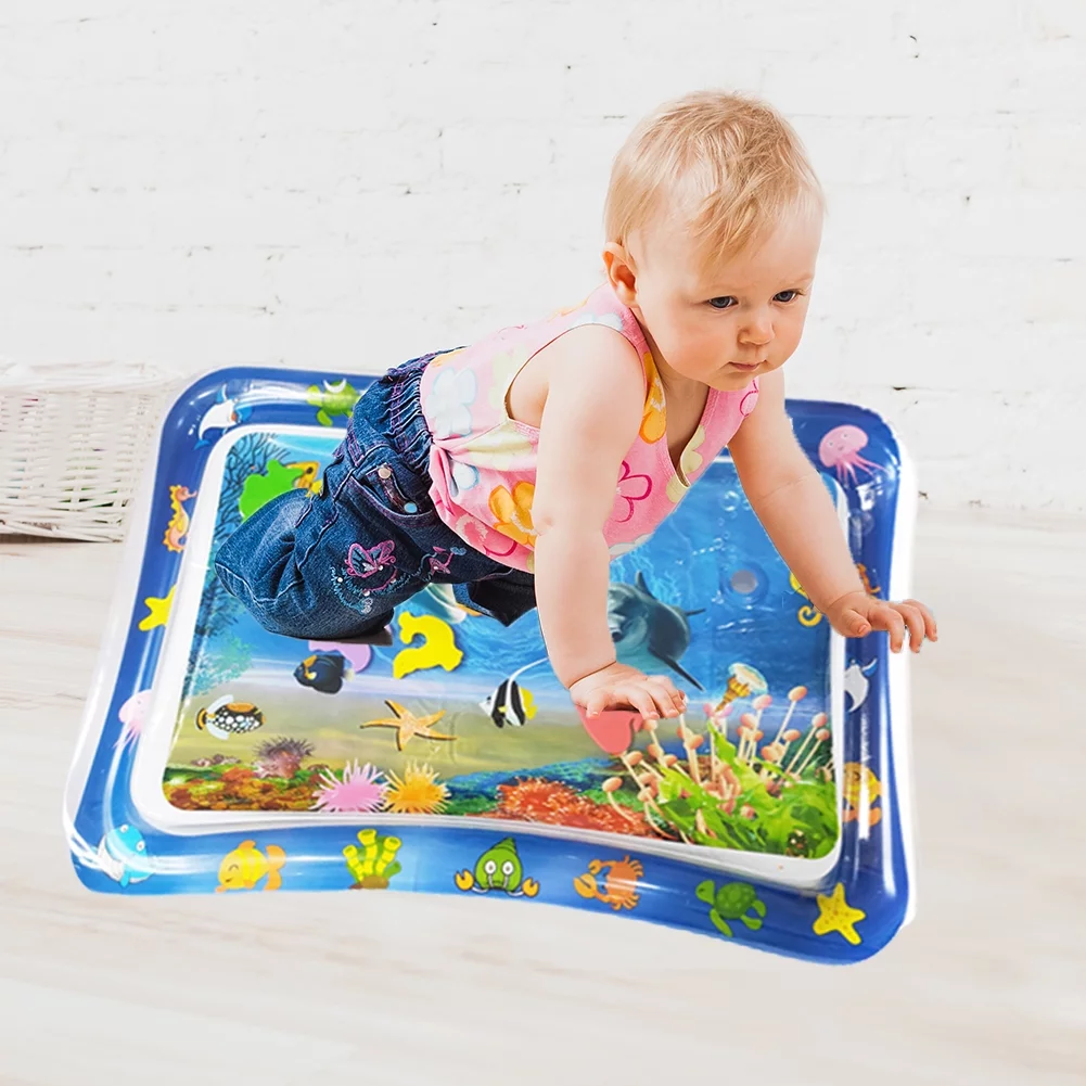 Sale Inflatable Leakproof Water Mat For Kids / Inflatable Tummy Time Mat - Random Color