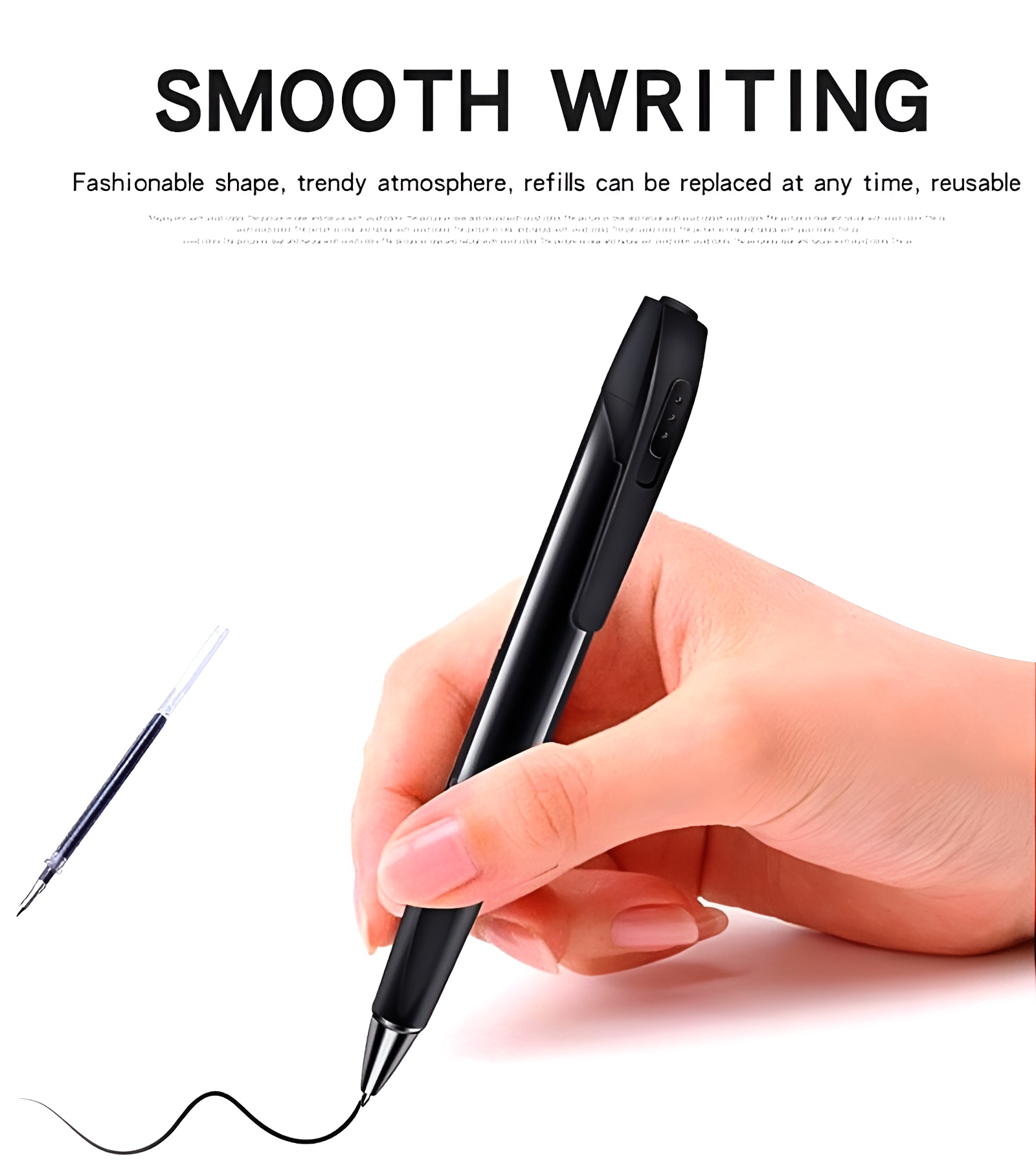 V8 HD 1080P Camera Pen with Voice Recording Video Photo Capture USB Rechargeable Ballpoint Pen thumbnail 5