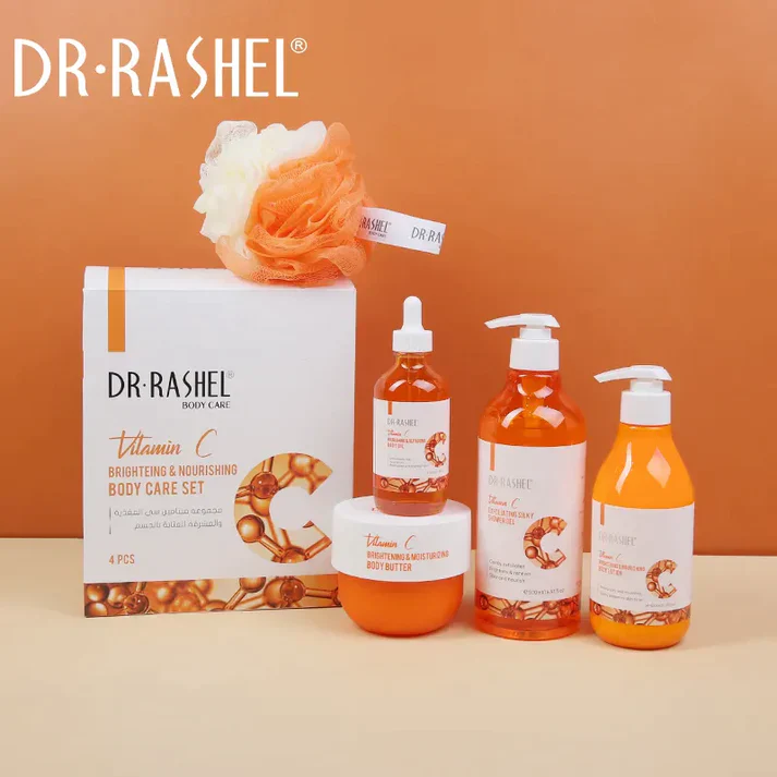 Dr.Rashel Vitamin C Brightening & Nourishing 4-Pieces Body Care Set Gift Box Body care set buy online in Pakistan