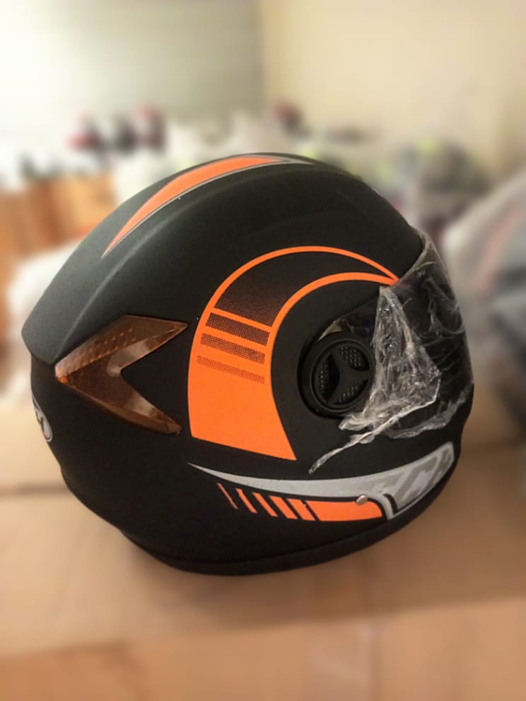Tech Helmet for Rider Full Face Safety Helmet for Bike Motorcycle Durable ABS Shell Impact Resistant Helmet Comfortable