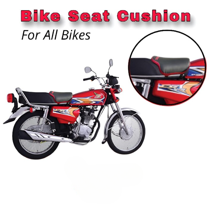 Best Bike Seat Cushion for Back Pain Red Black Waterproof Universal Relaxer Bike Seat Cushion and Motorcycle Seat Cover for all bikes( Red Black ) buy online in Pakistan