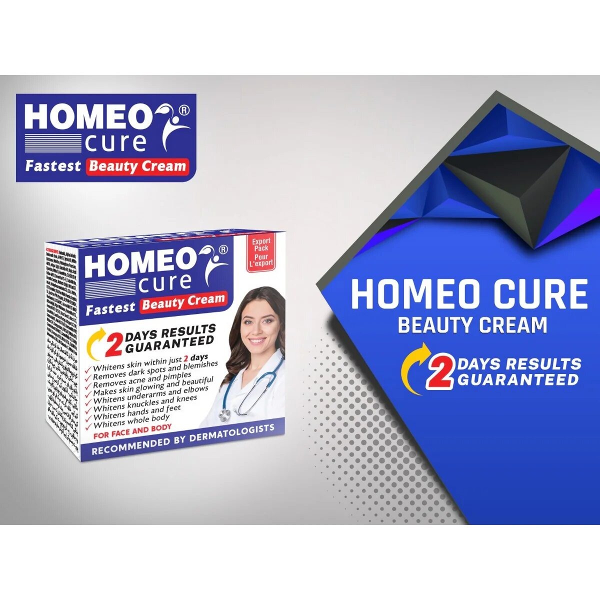 Homeo Cure Beauty Cream Highly Concentrated Fastest 2 Days Results Guaranteed buy online in Pakistan