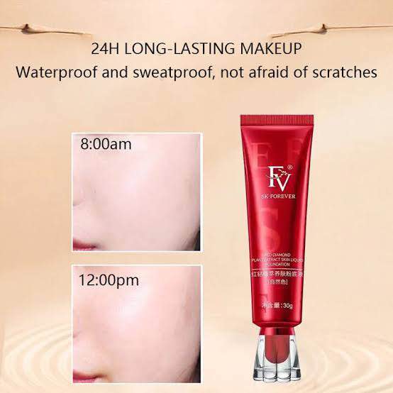 Red Diamond FV Foundation, Oil Absorb   Liquid Foundation | Best Tube Foundation 30g buy online in Pakistan