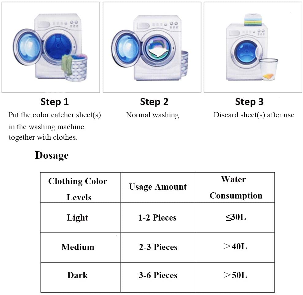 Sprouutt Color Grabber - 8 Sheets Stain Remover | Protects Laundry From Color Runs or Bleeds | Color Catcher, Dye Trappi...