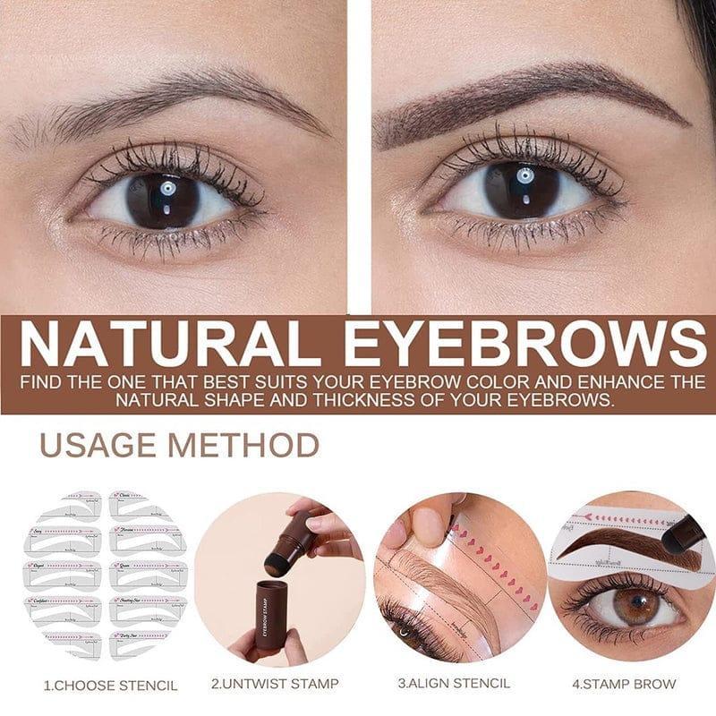 2-in-1 Hairline & Eyebrow Shaping Stamp – Waterproof Hairline Shadow Powder with Sponge Applicator for Natural Hair & Brow Filling thumbnail 4