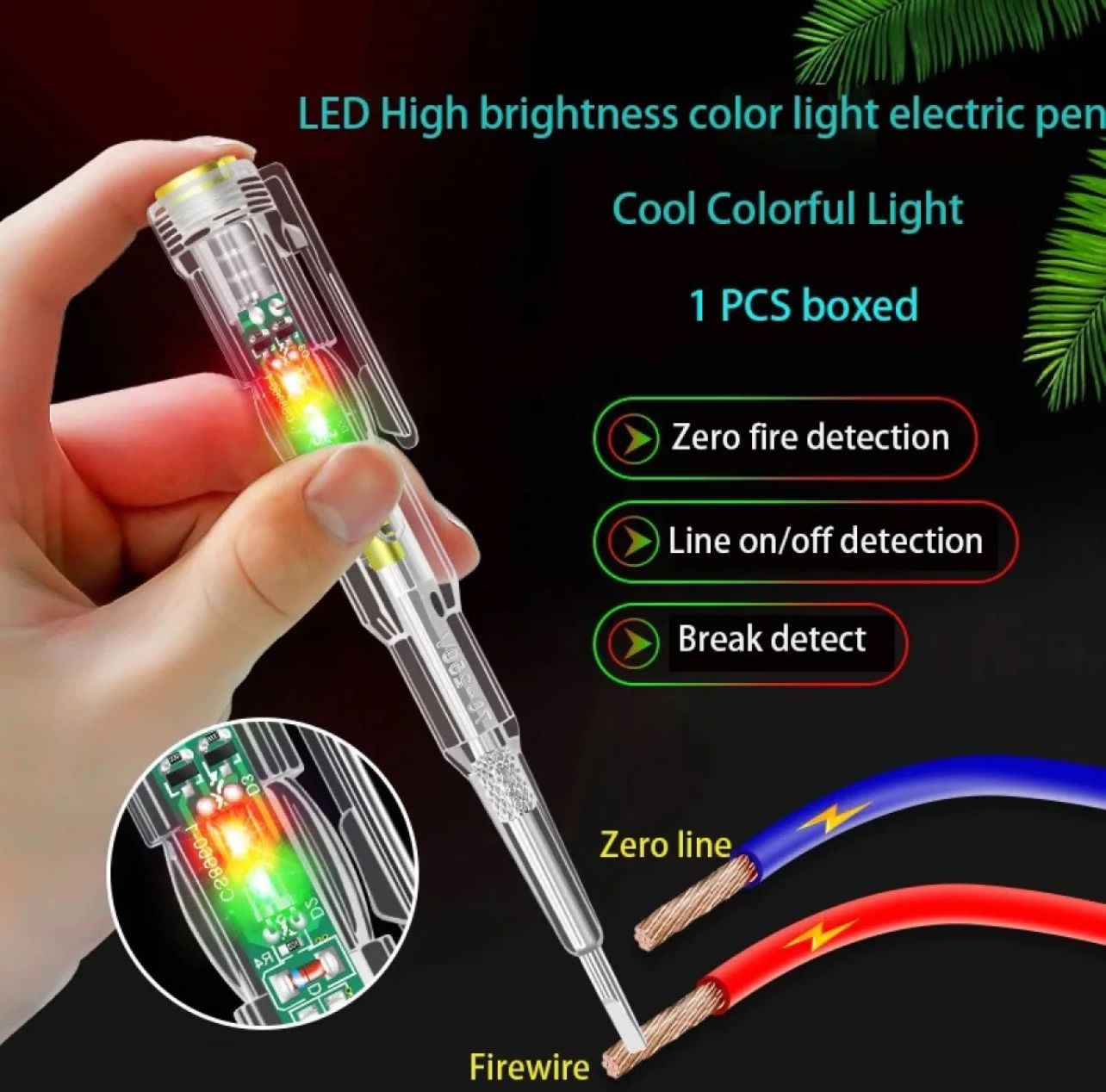 Led tester Voltmeter Power Detector Electrical Screwdriver Indicator buy online in Pakistan