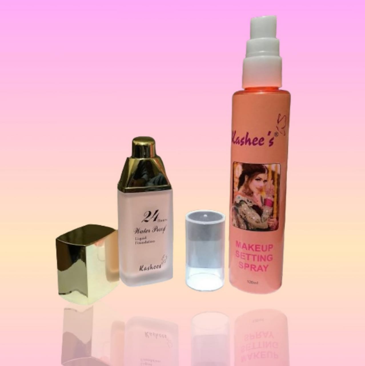 2 in 1 Kashee's High Coverage Foundation & Makeup Fixer Deal buy online in Pakistan