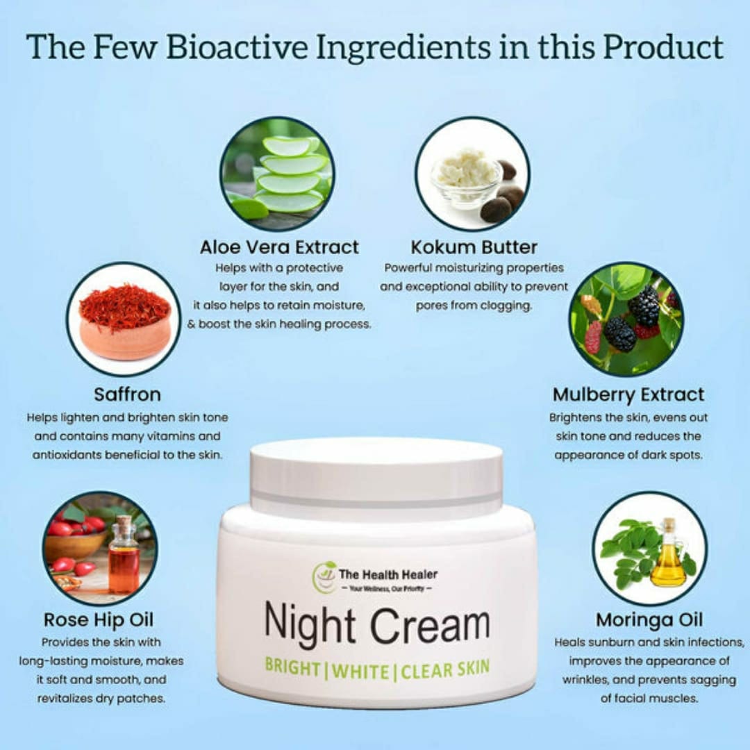 Pack of 2 | The Health Healer Night Cream - Wake Up to Radiant, Revitalized Skin buy online in Pakistan