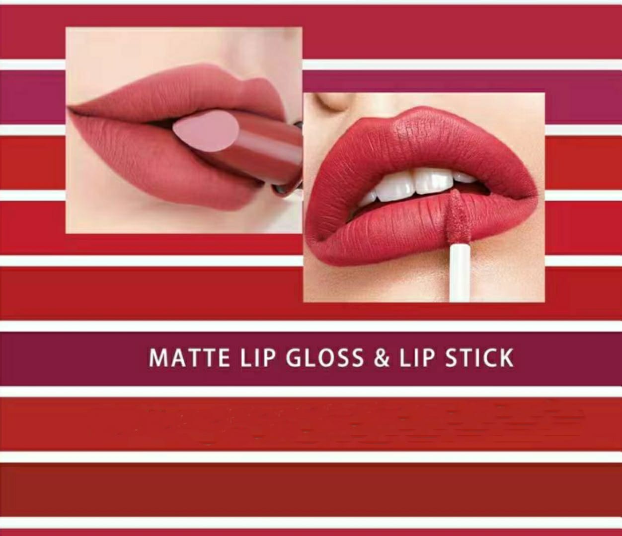 eccsece 2 in 1 Lipstick + Lipgloss buy online in Pakistan