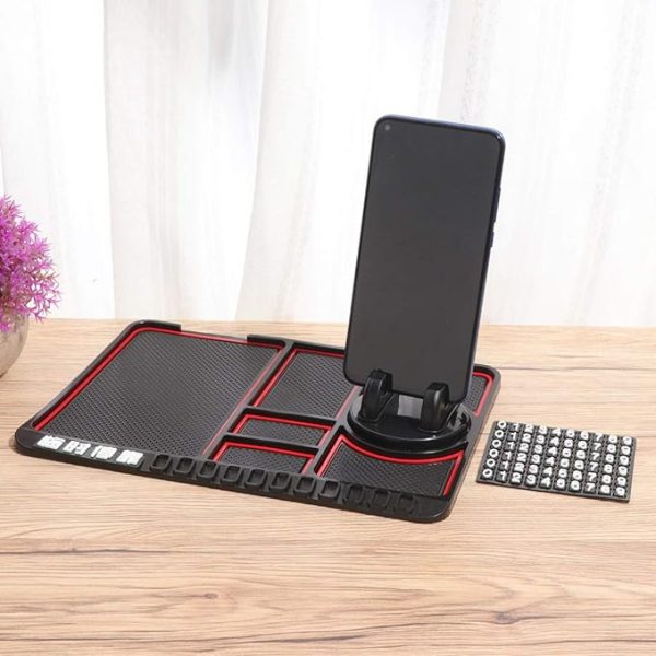 Non Slip Dashboard Matt With Phone Holder Keychain Coins Card Holder buy online in Pakistan