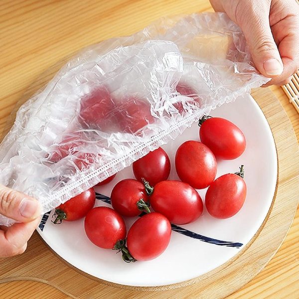 100 Pcs Disposable Food Cover Plastic Shopper Bags buy online in Pakistan