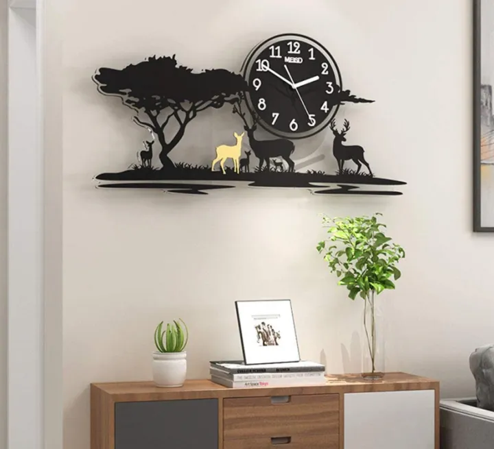 3D Jungle Wooden Wall Clock buy online in Pakistan