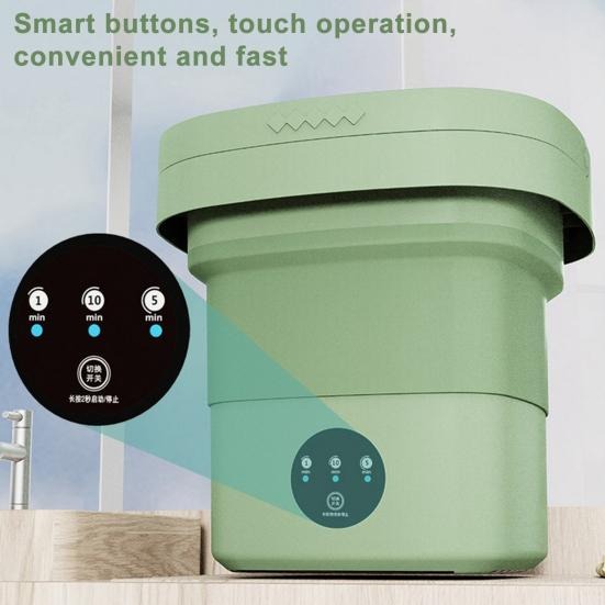 6.5L Portable Foldable Washing Machine Basket Random Color view 3