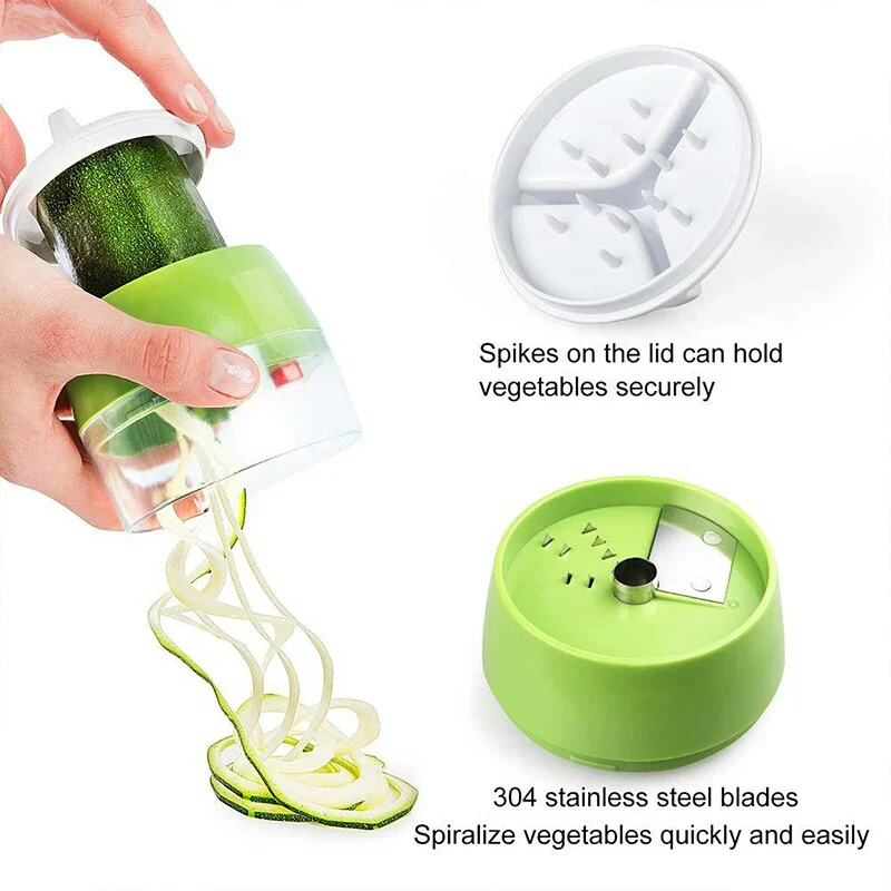4in1 Vegetable Spiral Cutter / BPA-Free ABS plastic materials and 304 stainless steel blades buy online in Pakistan