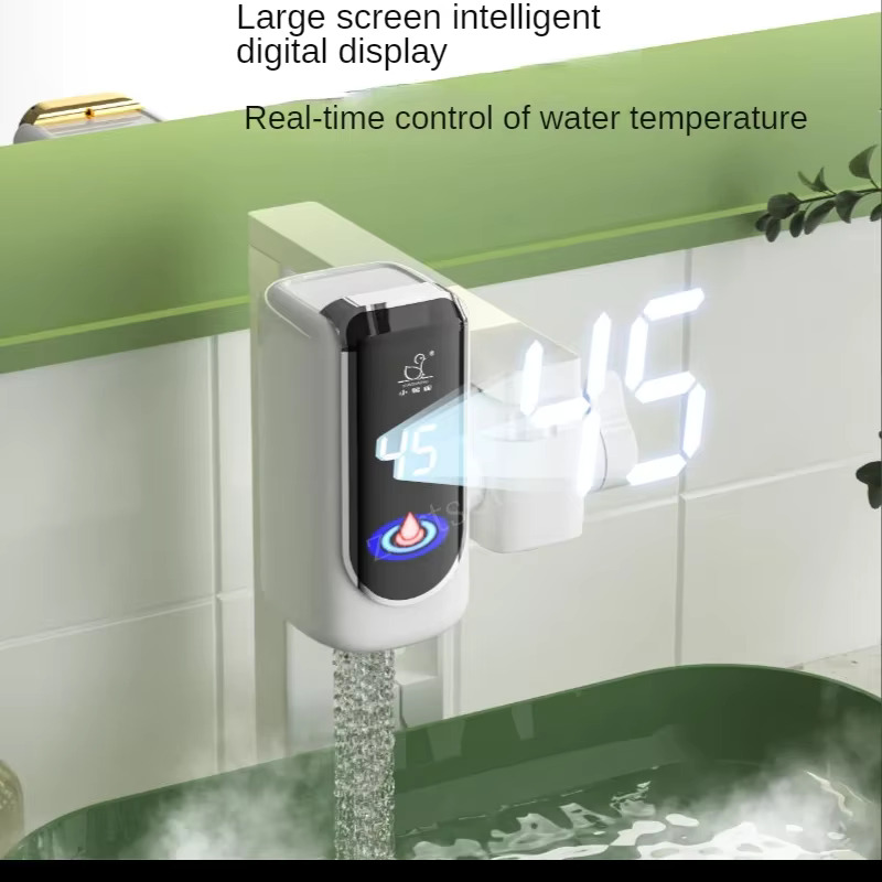 Electric Water Heater Tap Instant Hot Water Faucet Heater Cold Heating Faucet Tankless Instantaneous Water Heater (Rando...