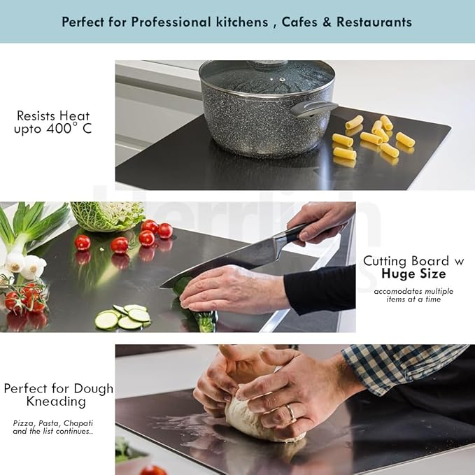 Stainless Steel Cutting Board  Durable, hygienic and easy to clean perfect for all your chopping needs (large size: 40x48cm) buy online in Pakistan