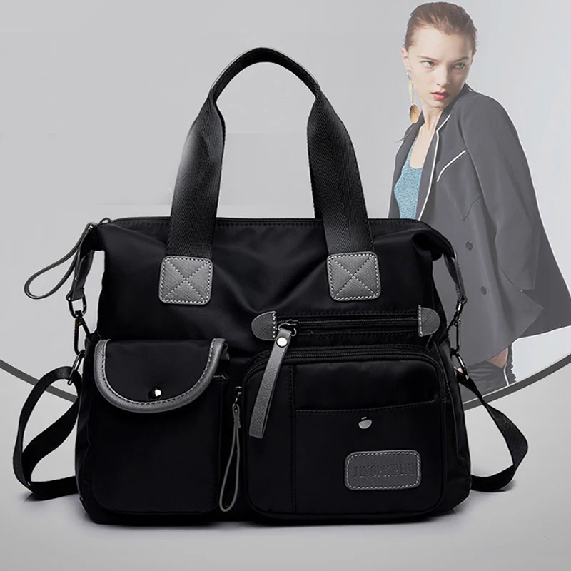 Splitter Handbag for Girls/Women Soft Large Capacity One-shoulder Shopping Bag