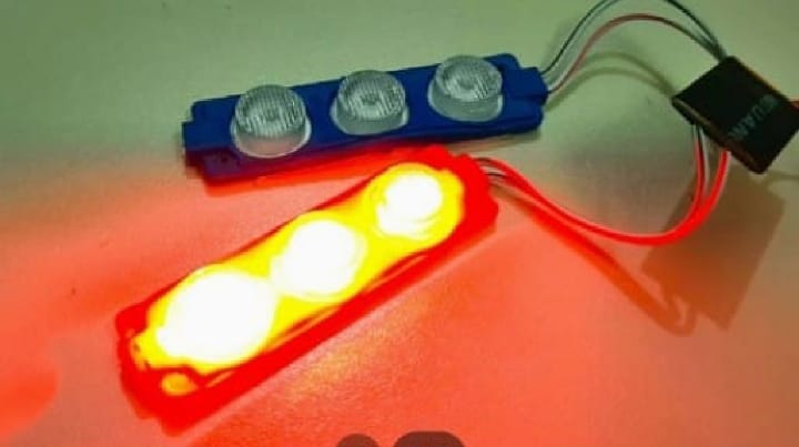 Red and Blue Flasher Light Universal Product For Car and Motorcycle buy online in Pakistan
