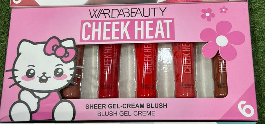 Pack of 6 Cheek Heat Shimmer Gel-Cream Blush, buy online in Pakistan
