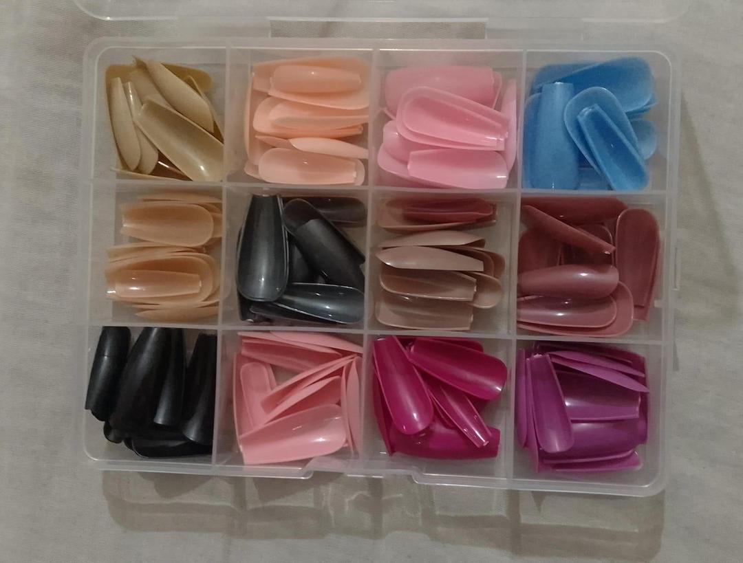 144 PCs nails box colorful and Shiny nails box (Random Color) buy online in Pakistan