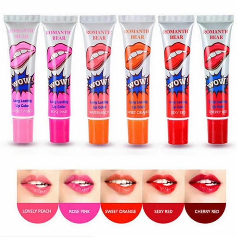 (pack of 6 ) 6pcs Peel Off Liquid Lipstick Waterproof & Long Lasting Lip Tint view 3