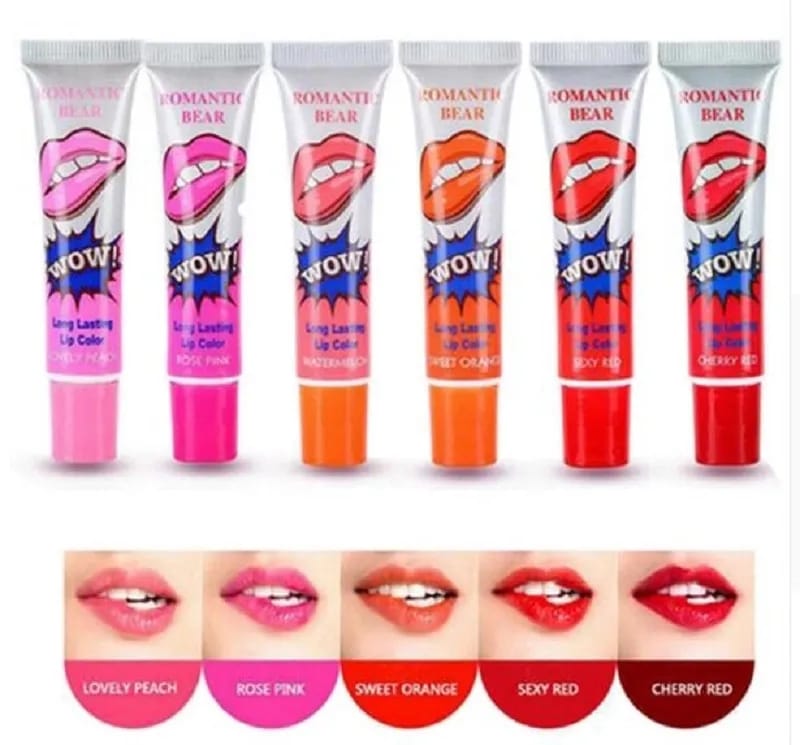 (pack of 6 ) 6pcs Peel Off Liquid Lipstick Waterproof & Long Lasting Lip Tint view 4