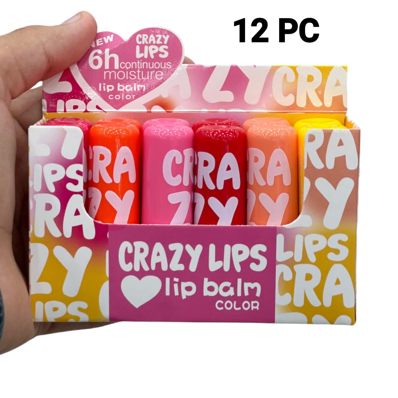 12 PC Crazy Lips Lip Balm ( Multicolour ) view 3