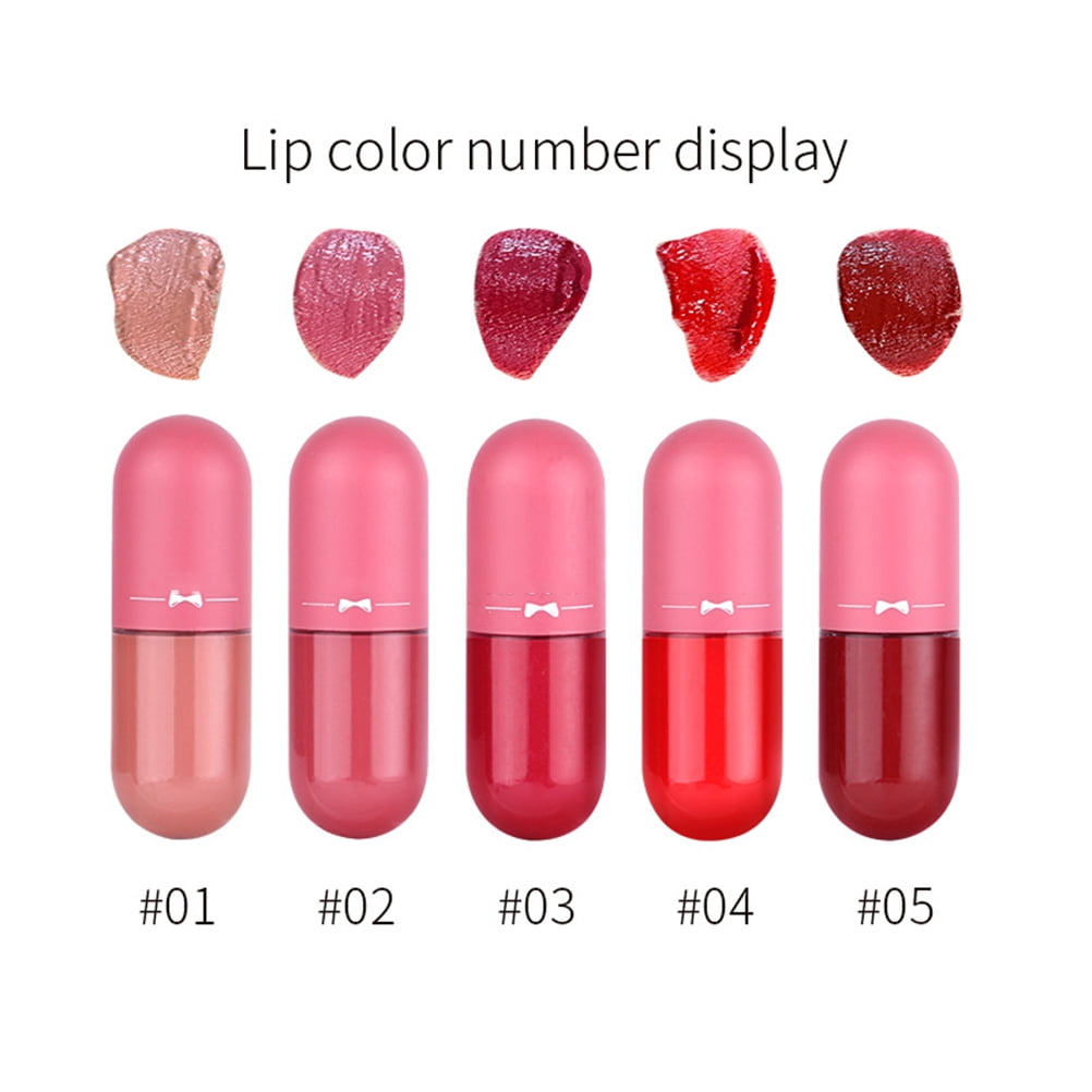 Pack of 5 Matte Lip Gloss Kit | 5 Capsule Matte Lipstick Set view 4