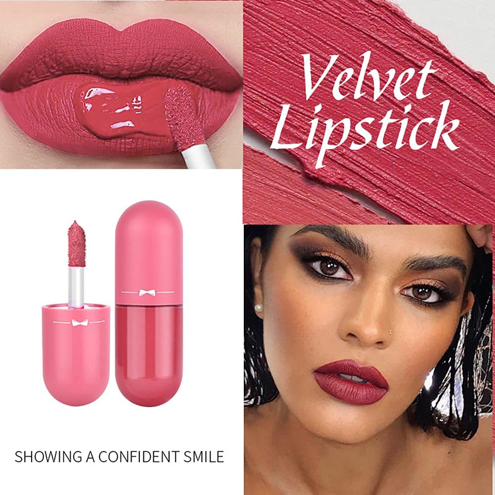 Pack of 5 Matte Lip Gloss Kit | 5 Capsule Matte Lipstick Set view 2