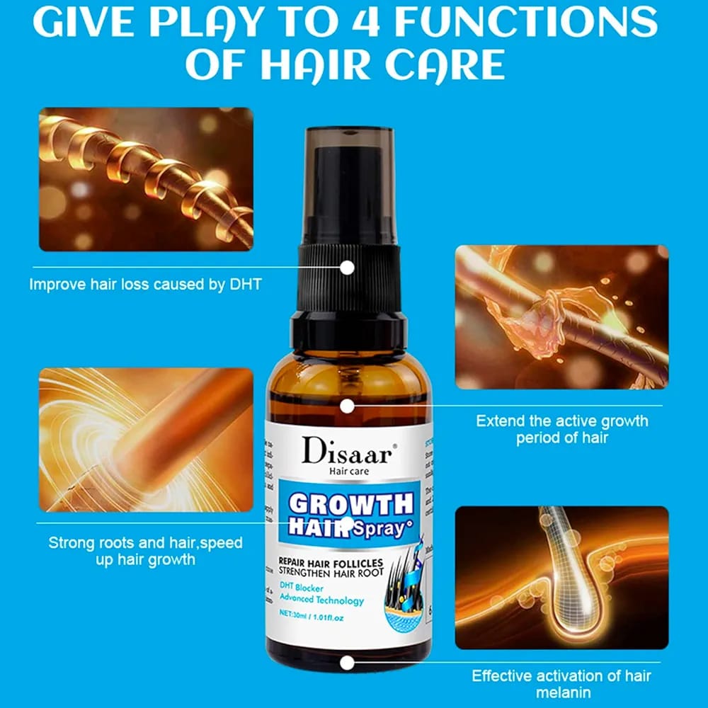 Original Growth Hair Oil Spray Repair Follicles Strengthen Hair Root DHT Blocker Nourishing 30ml view 4