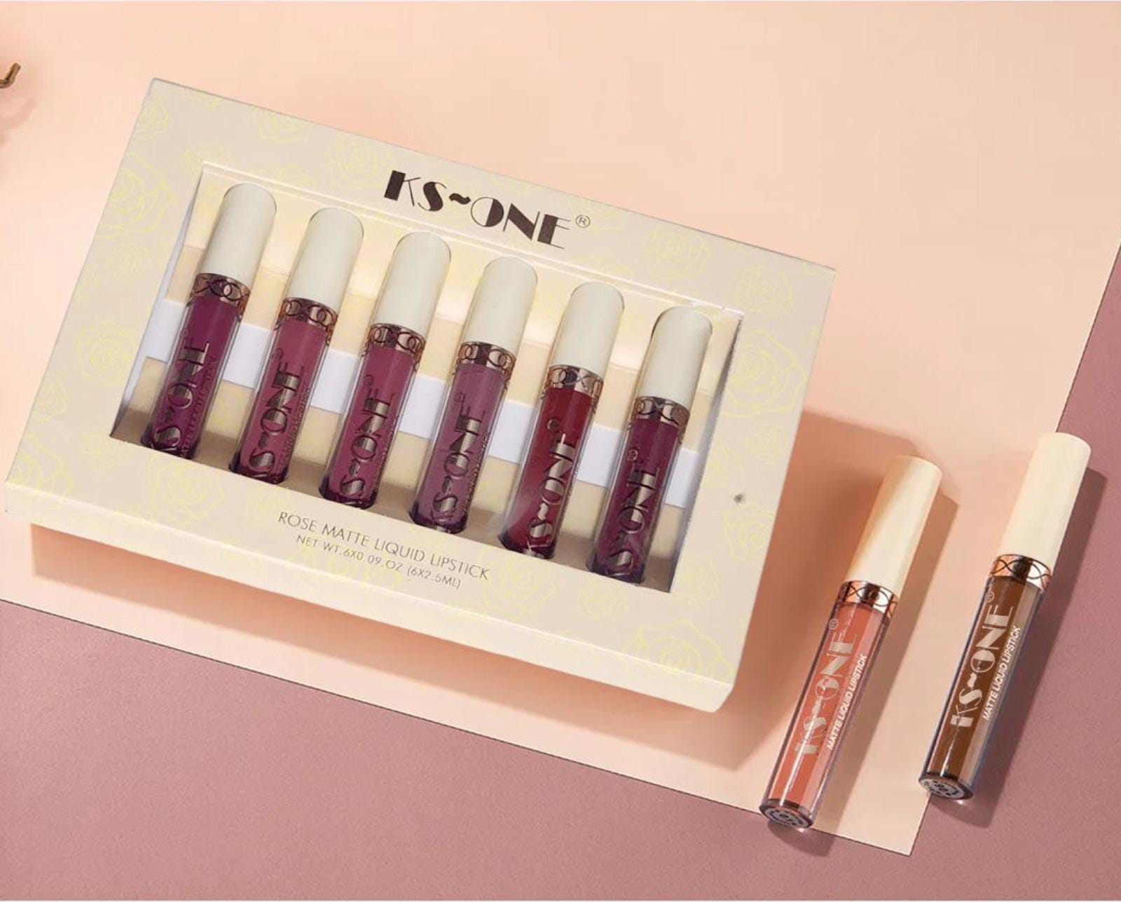Set Of 6 Matte Liquid Lipstick, Long Lasting Matte Lipstick, Waterproof Matte Gloss Lipstick Set view 3