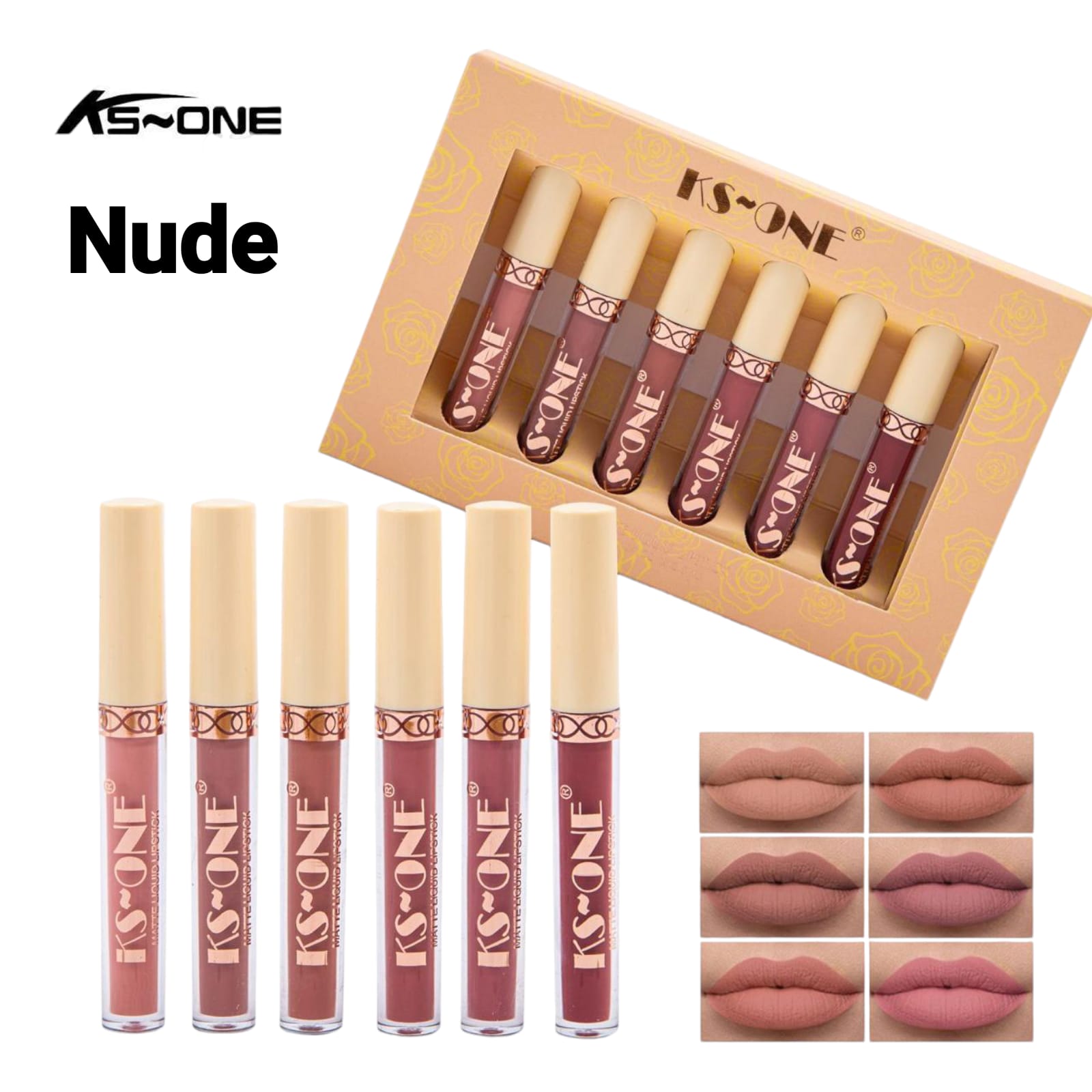 Set Of 6 Matte Liquid Lipstick, Long Lasting Matte Lipstick, Waterproof Matte Gloss Lipstick Set view 4