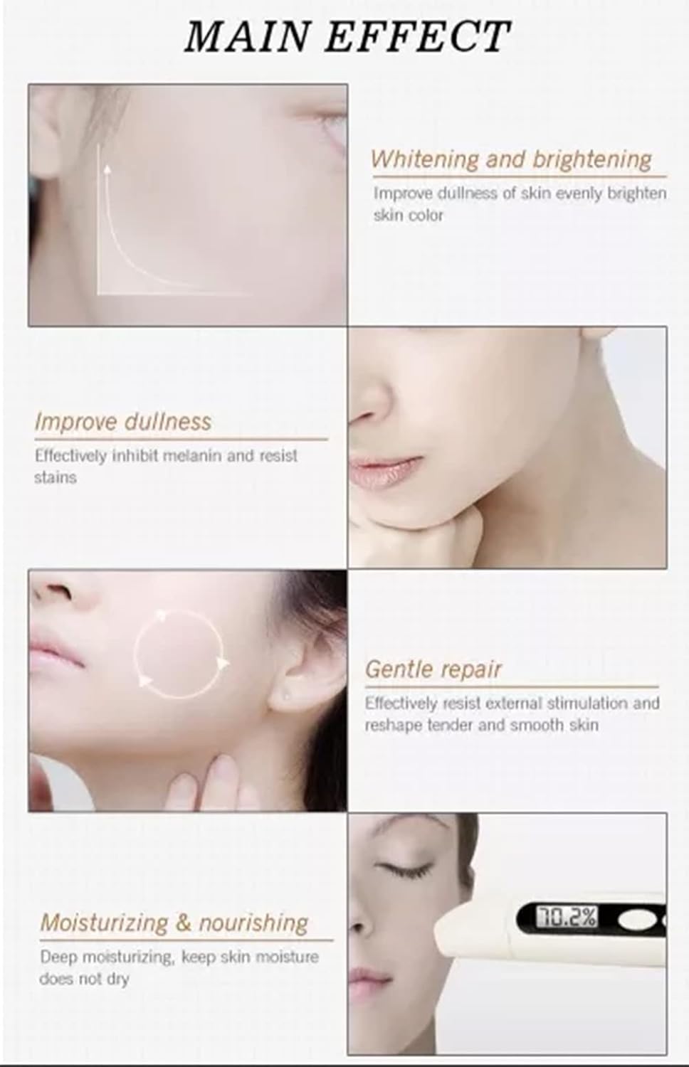 AICHUN BEAUTY Anti-Wrinkle Moisturizing Facial Serum - Hyaluronic Acid, Argan Oil - 2in1 Care - 30ml view 3