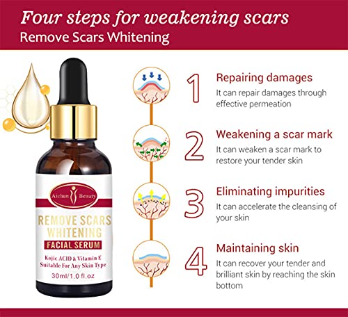 AICHUN BEAUTY Scar Removal Facial Serum Pimples Stretch Marks Face Moisturizing Body Remove Scars Kojic Acid Vitamin E 30ml view 3